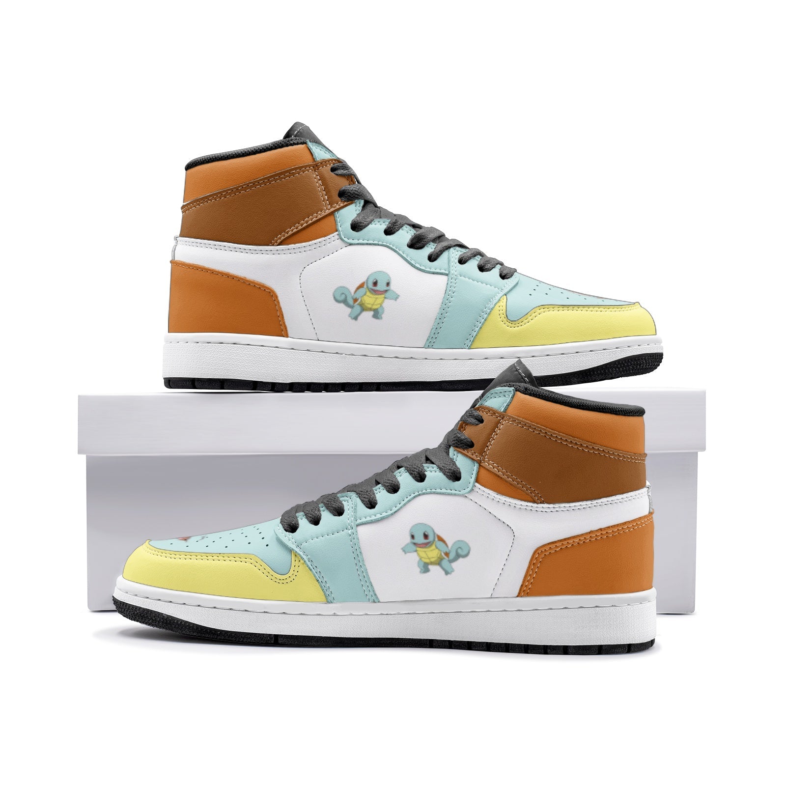 Squirtle Pokemon V2 Mid 1 Basketball Shoes