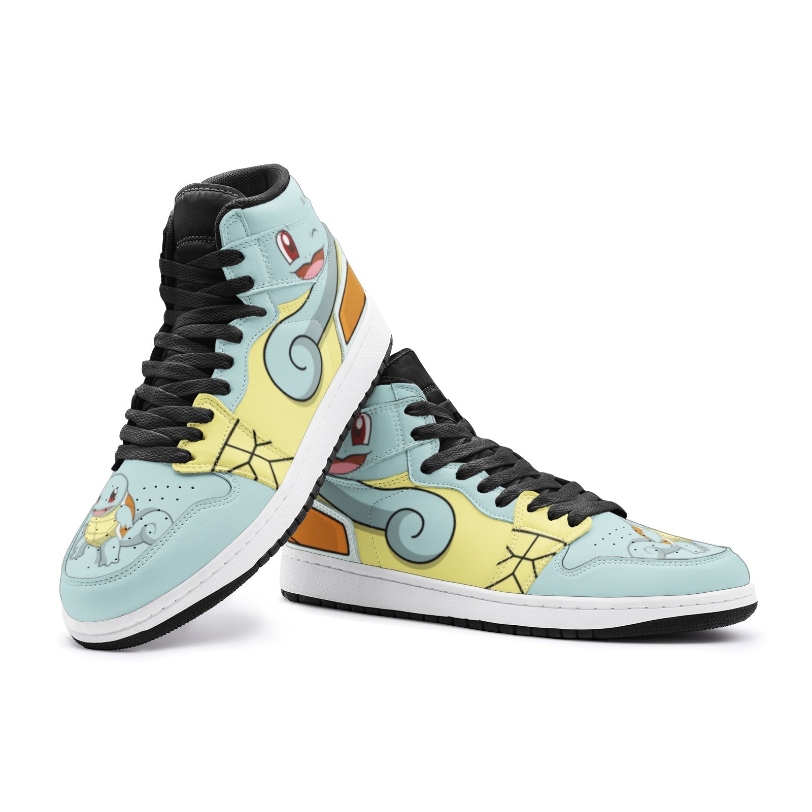 Squirtle Starter Pokemon Mid 1 Basketball Shoes