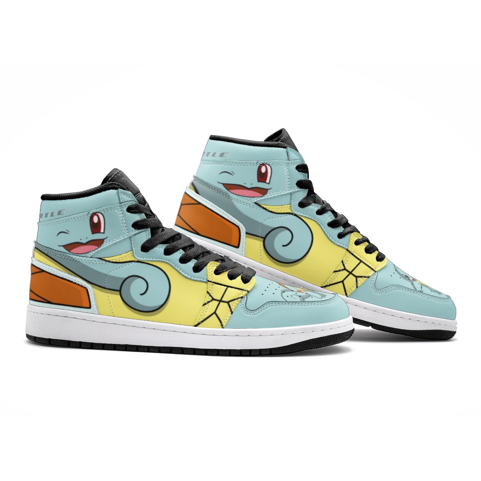 Squirtle Starter Pokemon Mid 1 Basketball Shoes