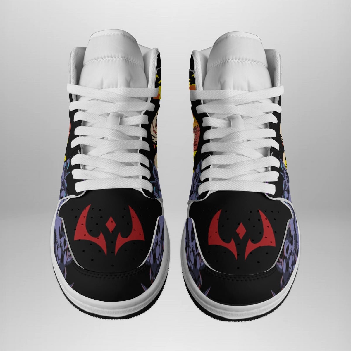 Sukuna King of Curses Basketball Shoes – Jujutsu Kaisen Shonen Mid Top Style Sneakers