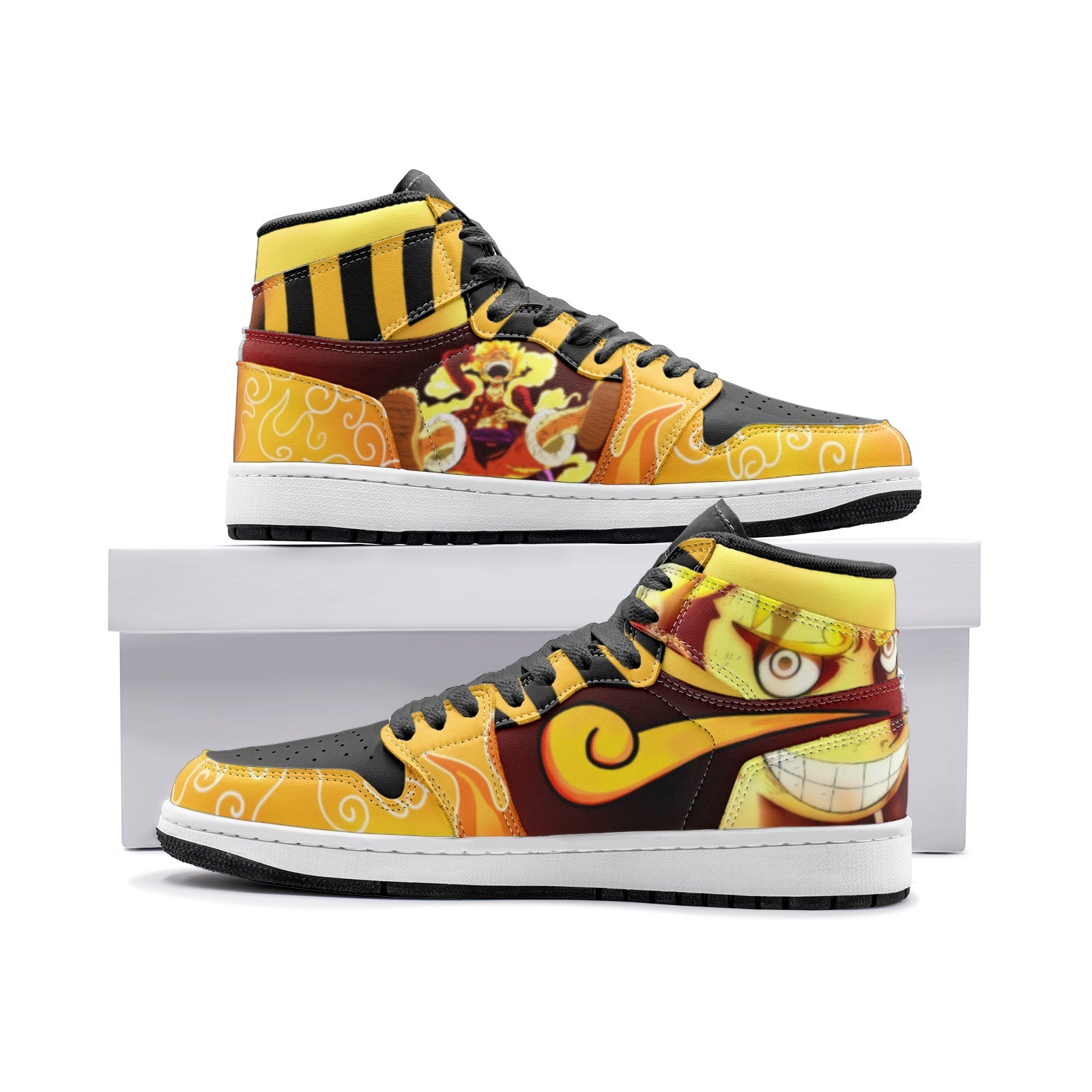 Sun God Luffy One Piece V2 Mid 1 Basketball Shoes