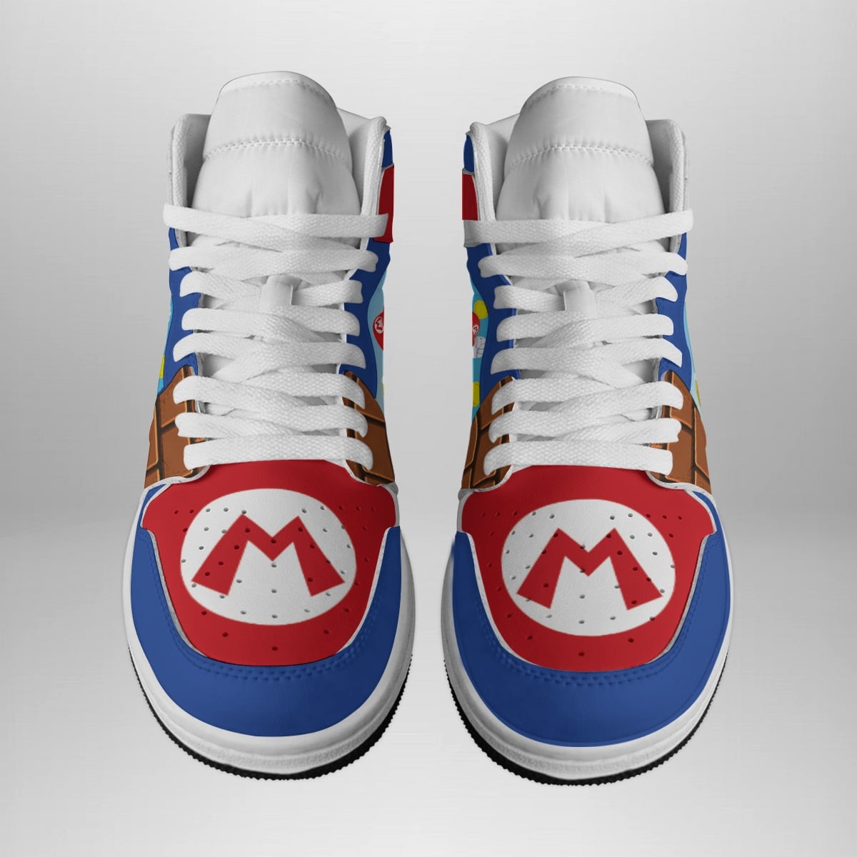 Super Mario Bros Shonen Mid 1 Basketball Shoes – Retro Video Game Sneakers for Gamers