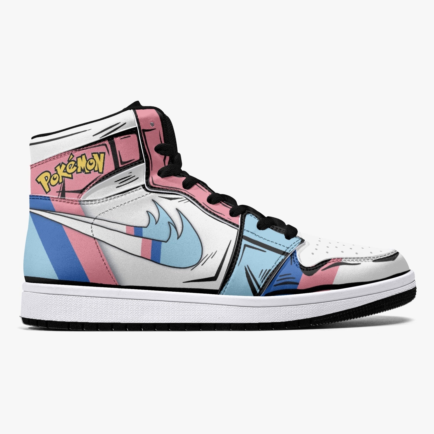 Sylveon Pokemon Mid 1 Basketball Shoes