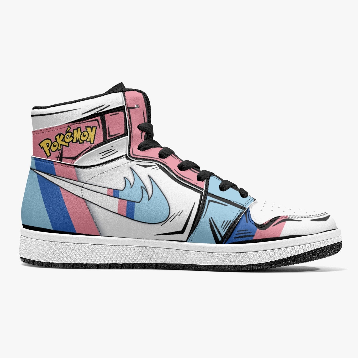 Sylveon Pokemon Mid 1 Basketball Shoes