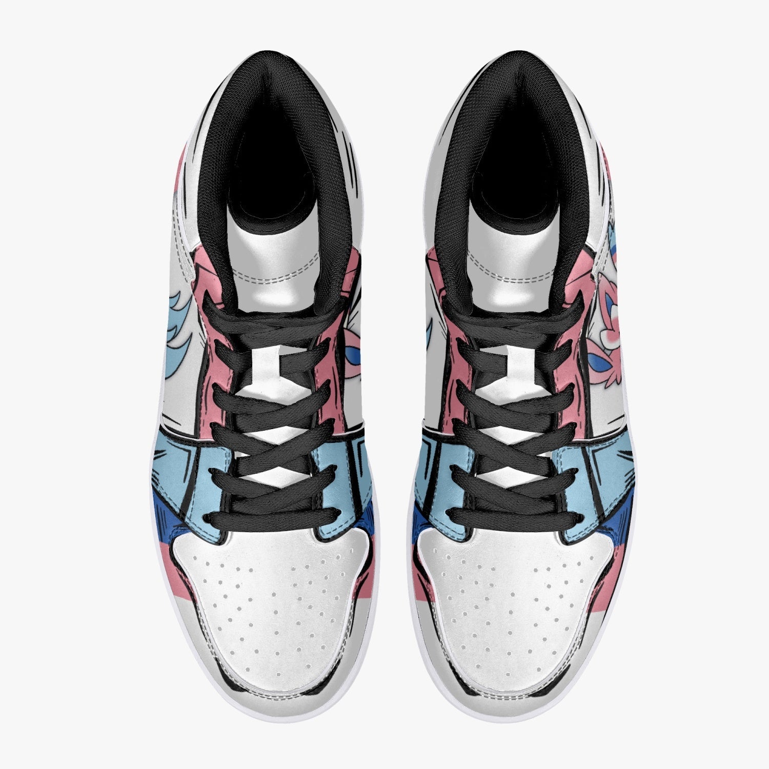 Sylveon Pokemon Mid 1 Basketball Shoes