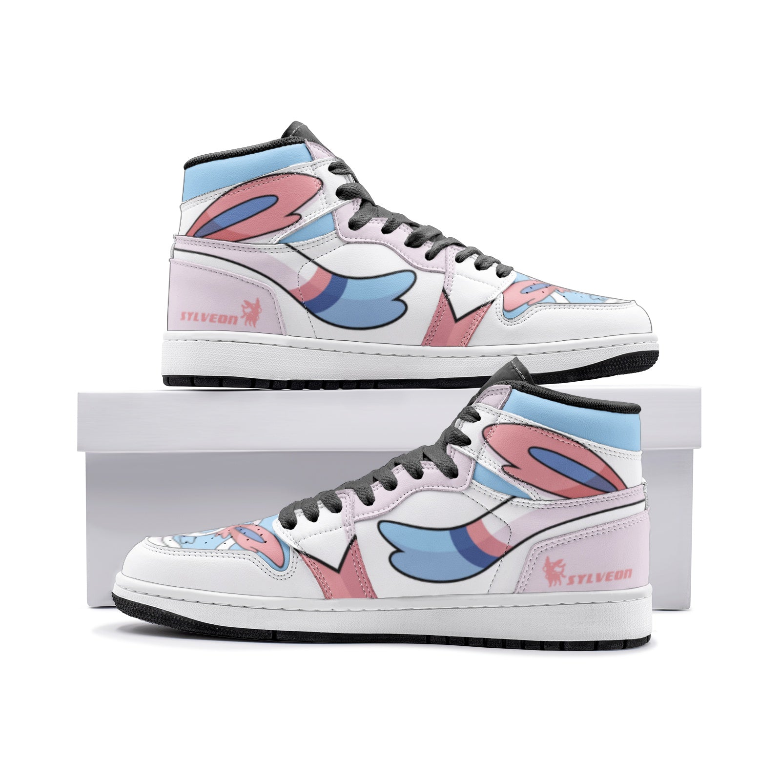 Sylveon Pokemon V3  Mid 1 Basketball Shoes
