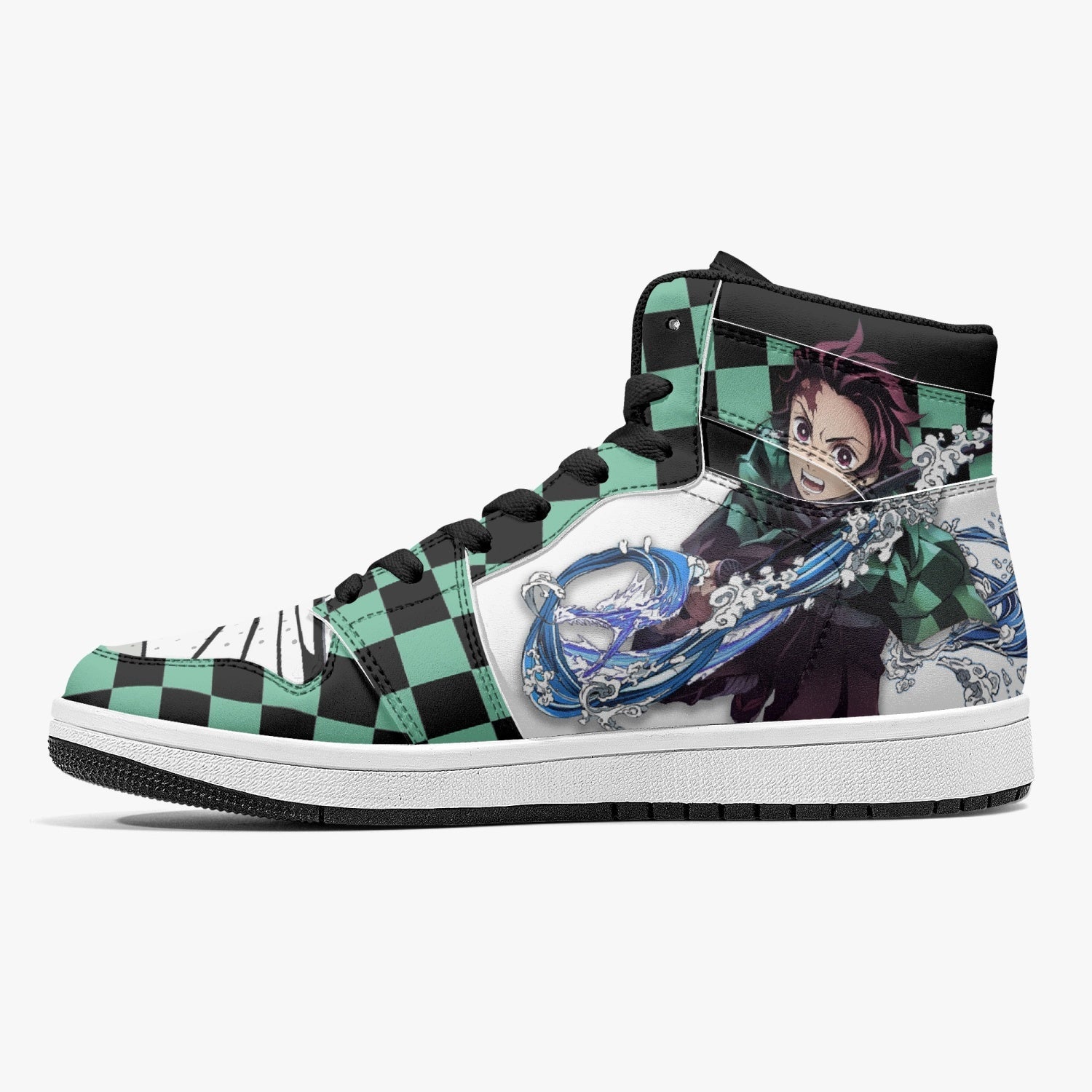 Tanjiro Kamado Water and Sun Breathing Demon Slayer Mid 1 Basketball Shoes