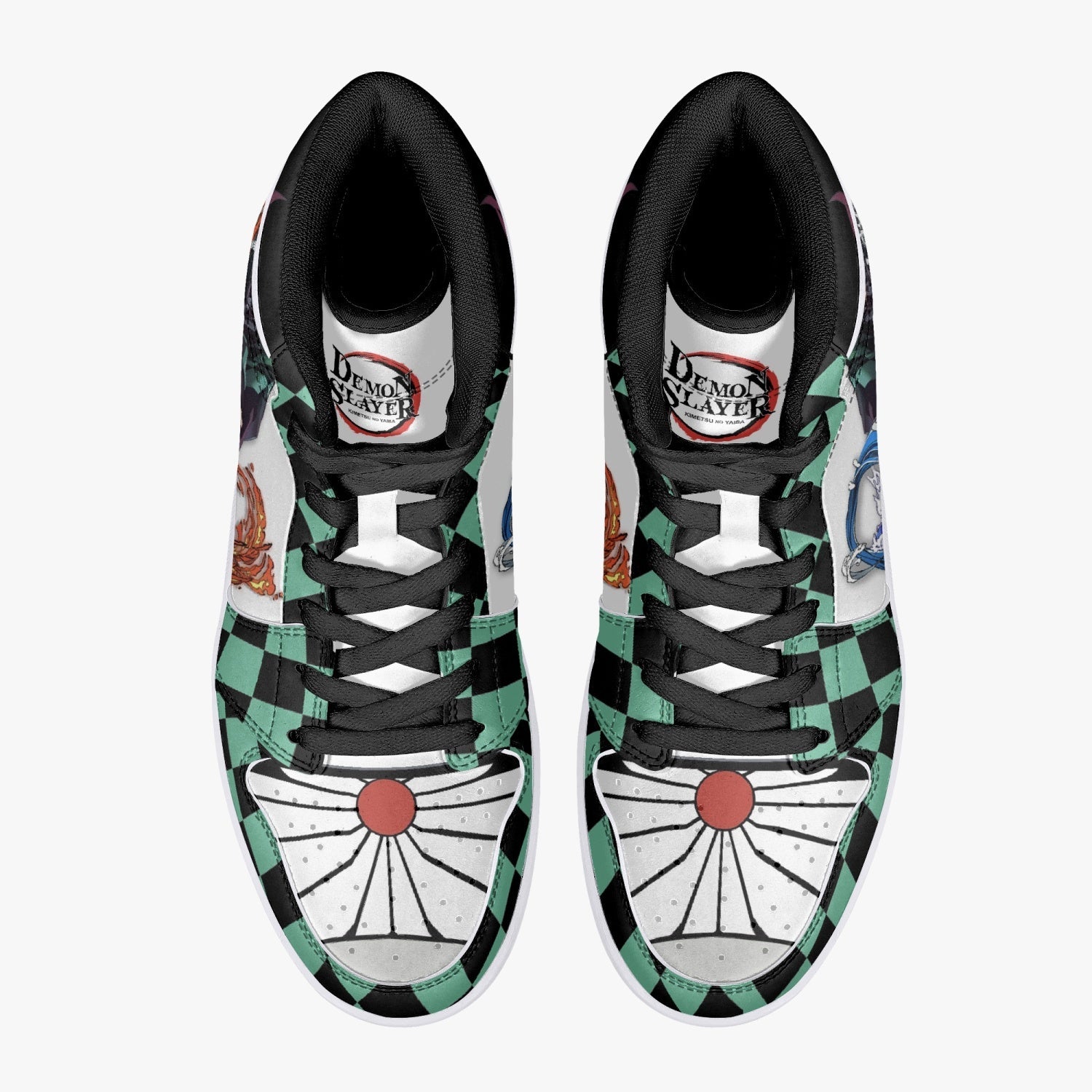 Tanjiro Kamado Water and Sun Breathing Demon Slayer Mid 1 Basketball Shoes