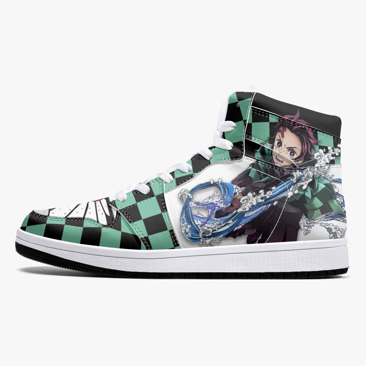Tanjiro Kamado Water and Sun Breathing Demon Slayer Mid 1 Basketball Shoes