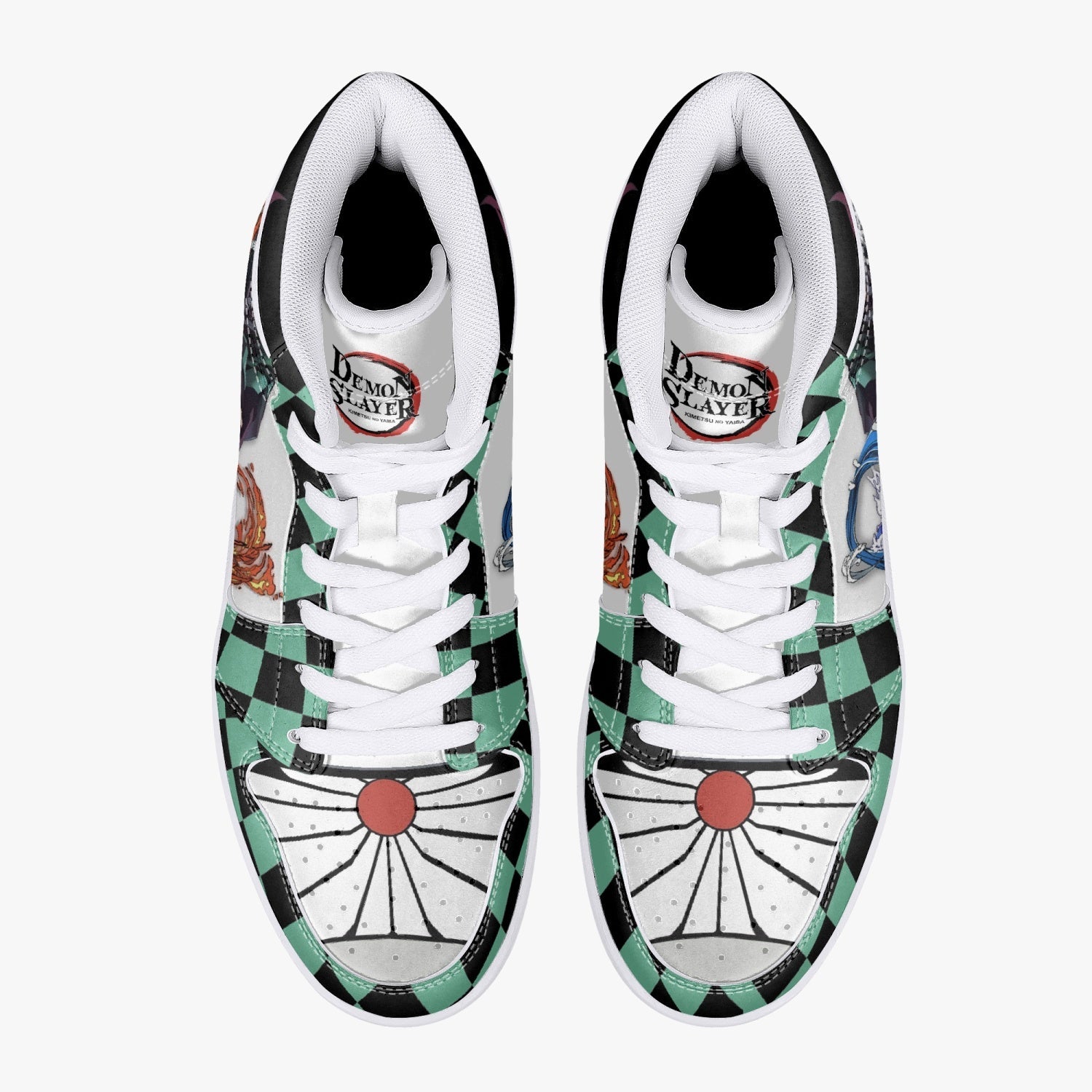 Tanjiro Kamado Water and Sun Breathing Demon Slayer Mid 1 Basketball Shoes