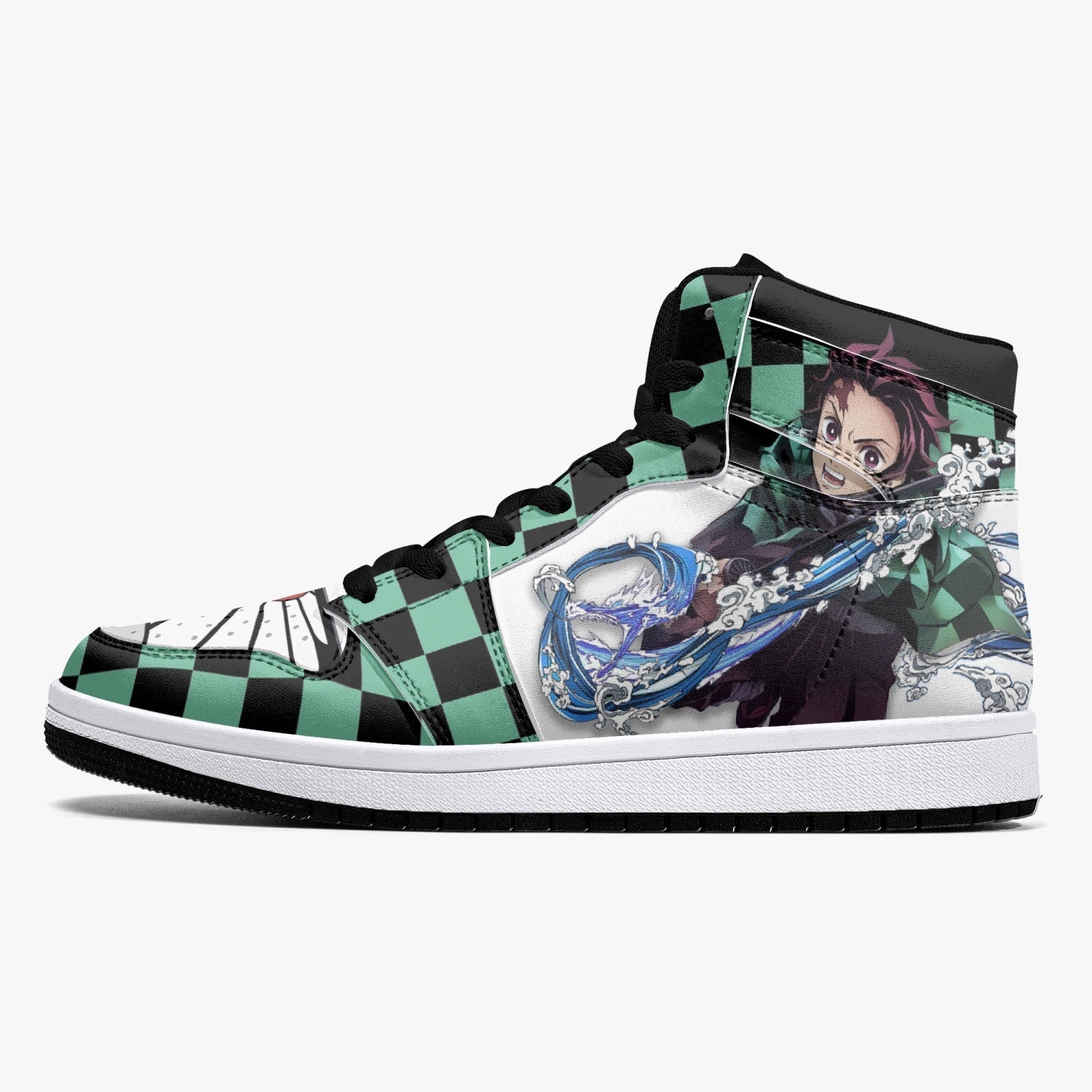 Tanjiro Kamado Water and Sun Breathing Demon Slayer Mid 1 Basketball Shoes
