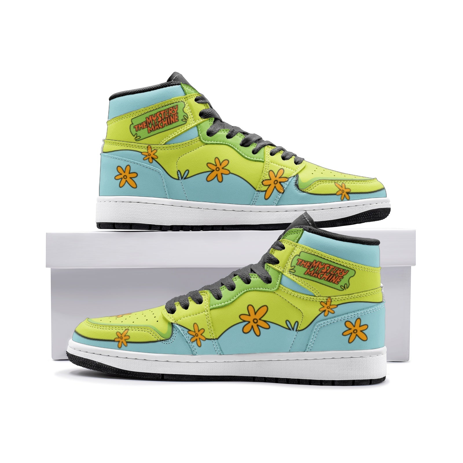 The Mystery Machine Scooby Doo Mid 1 Basketball Shoes
