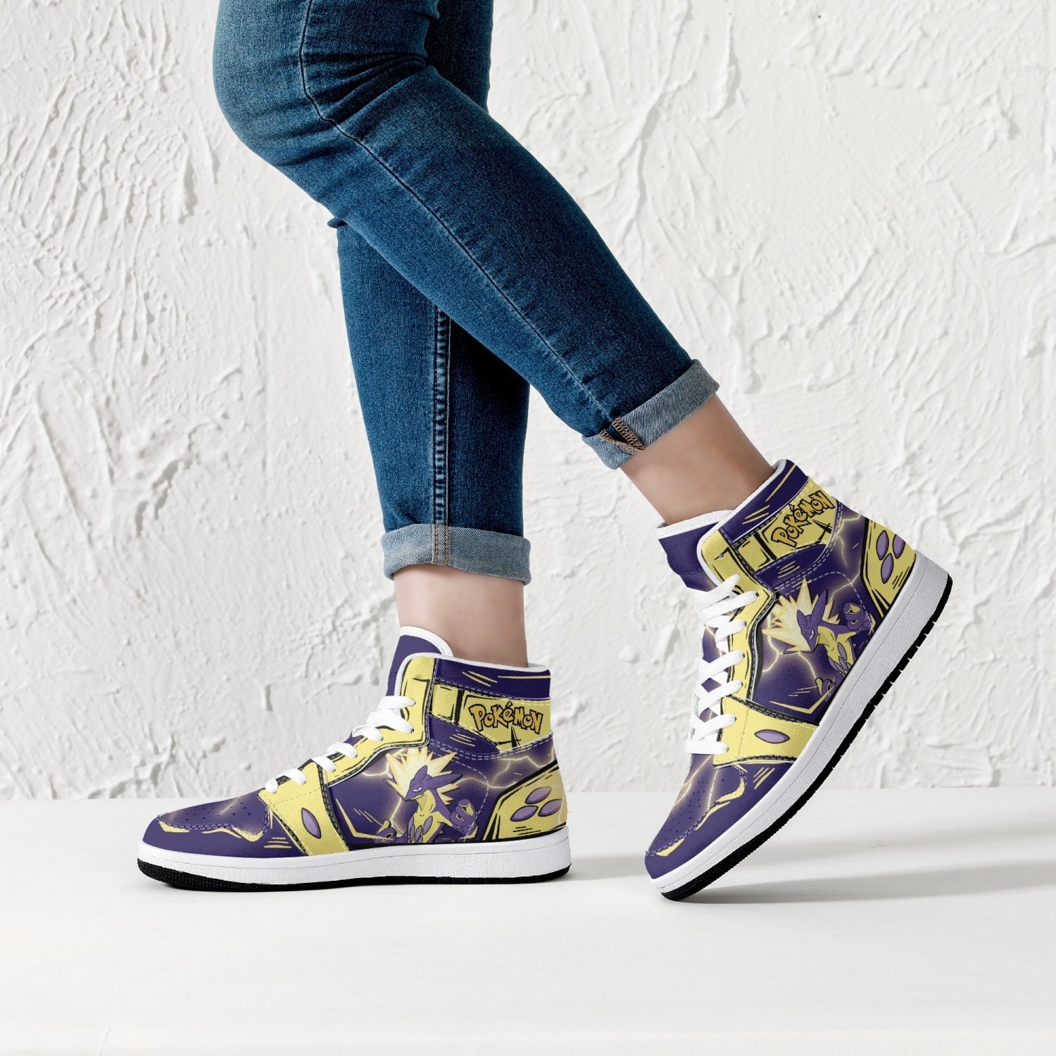 Toxtricity Pokemon Mid 1 Basketball Shoes