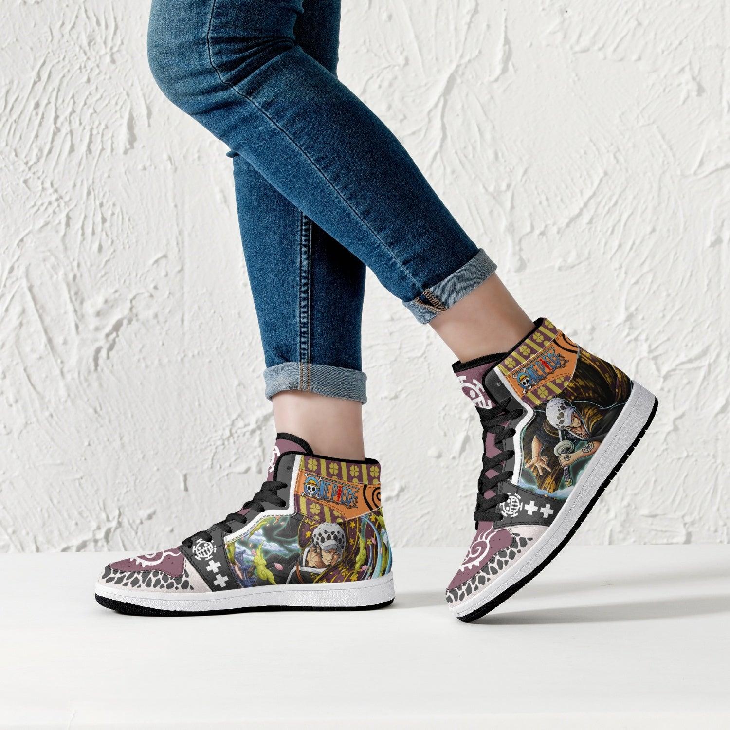 Trafalgar D. Law Wano One Piece Mid 1 Basketball Shoes