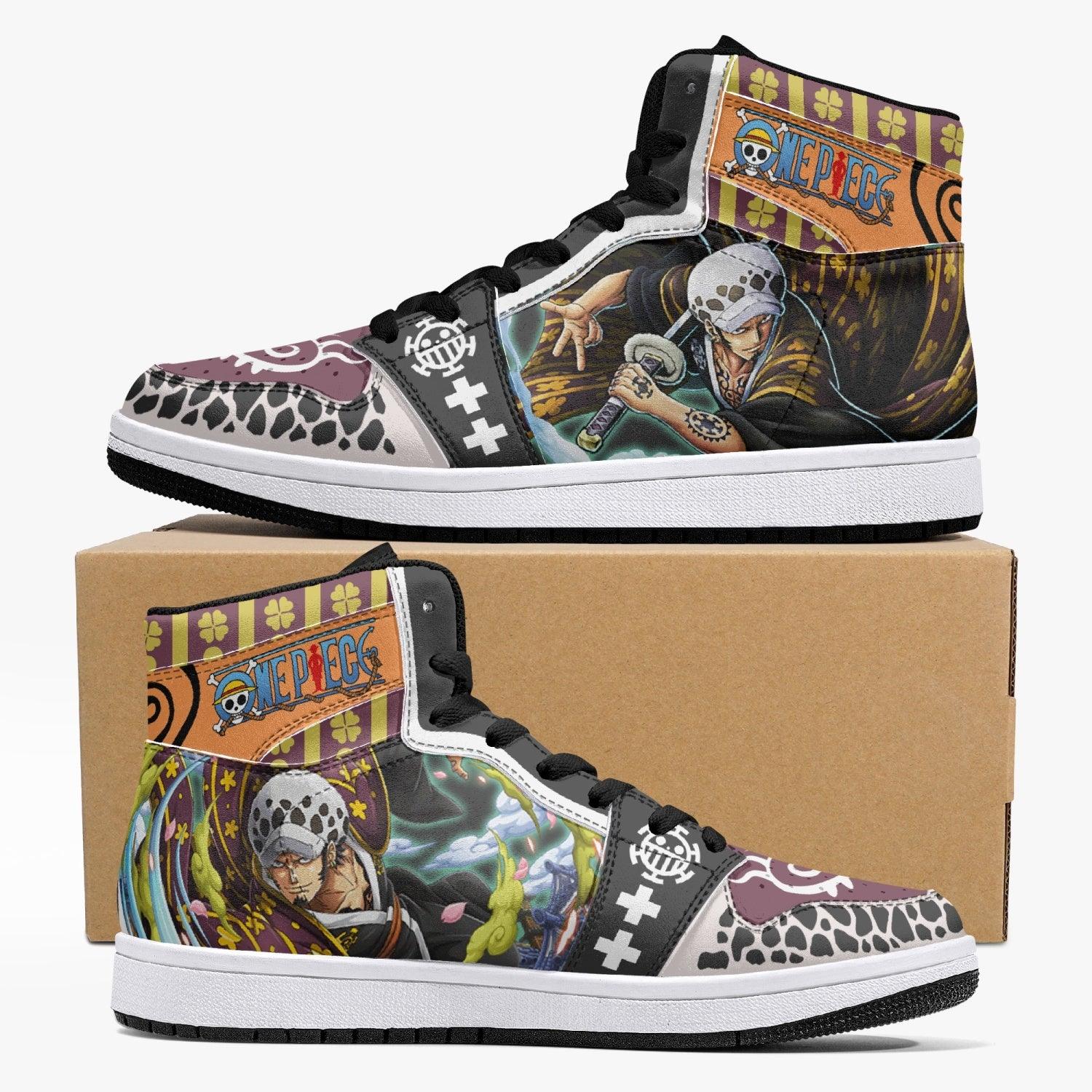 Trafalgar D. Law Wano One Piece Mid 1 Basketball Shoes