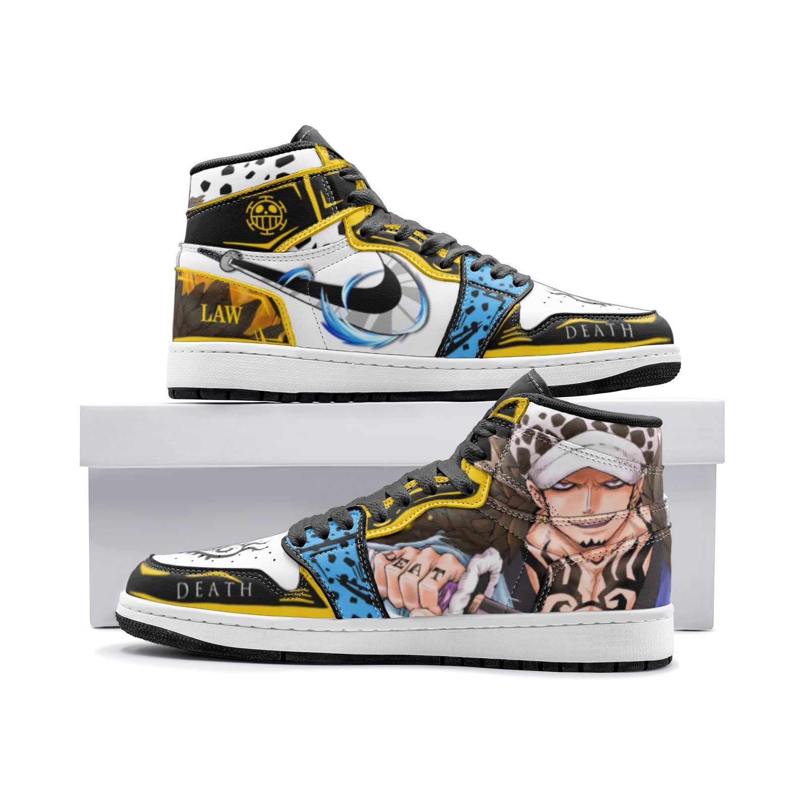 Trafalgar Law One Piece Mid 1 Basketball Shoes