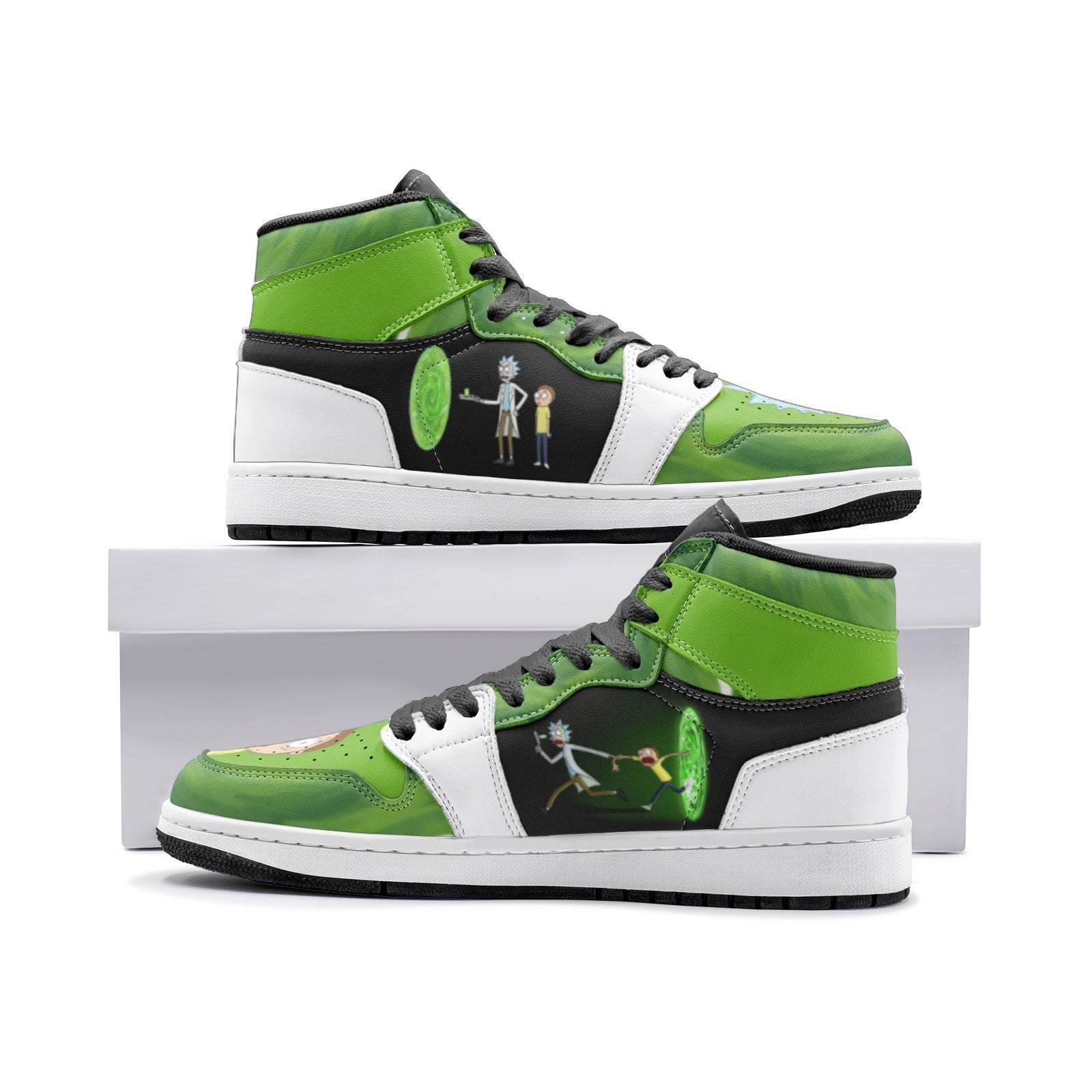 Travel Time Rick and Morty Mid 1 Basketball Shoes