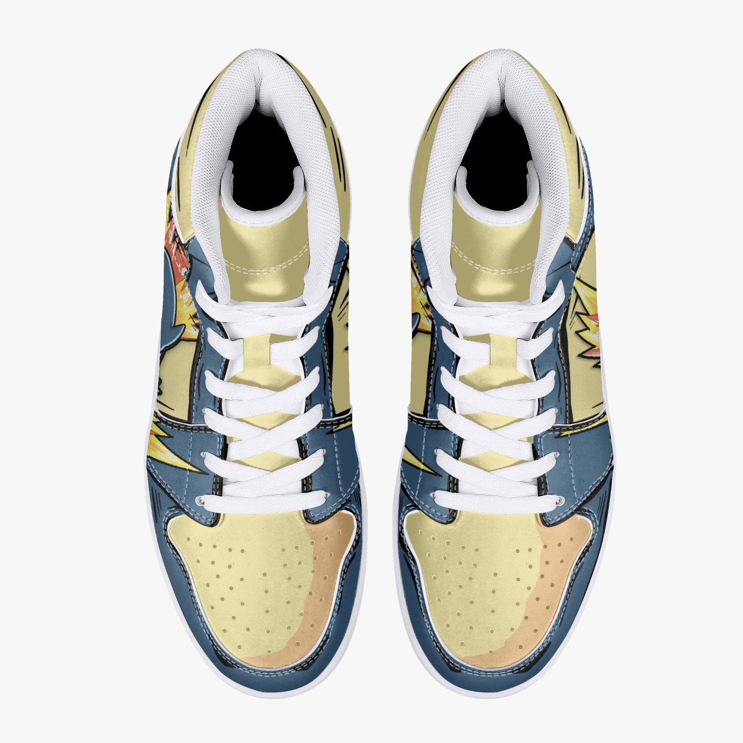 Typhlosion Pokemon Mid 1 Basketball Shoes