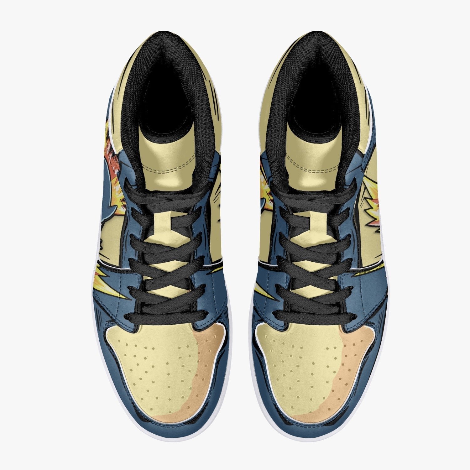 Typhlosion Pokemon Mid 1 Basketball Shoes