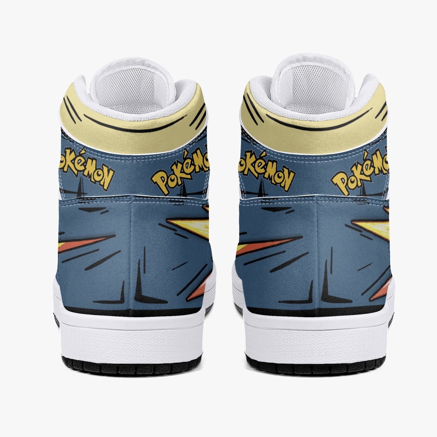 Typhlosion Pokemon Mid 1 Basketball Shoes