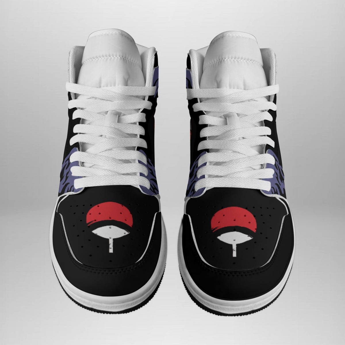 Uchiha Symbol Shippuden Naruto Basketball Shoes for Anime Fans – Mid 1 Style