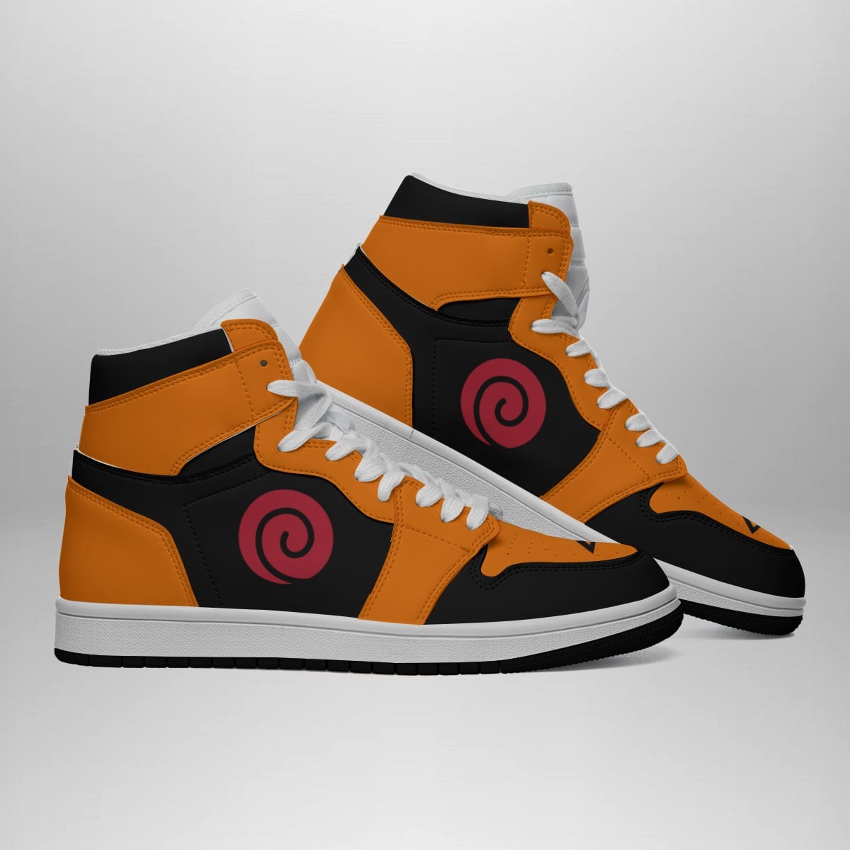 Uzumaki Naruto Shippuden Mid 1 Basketball Shoes for Fans of Anime and Sports