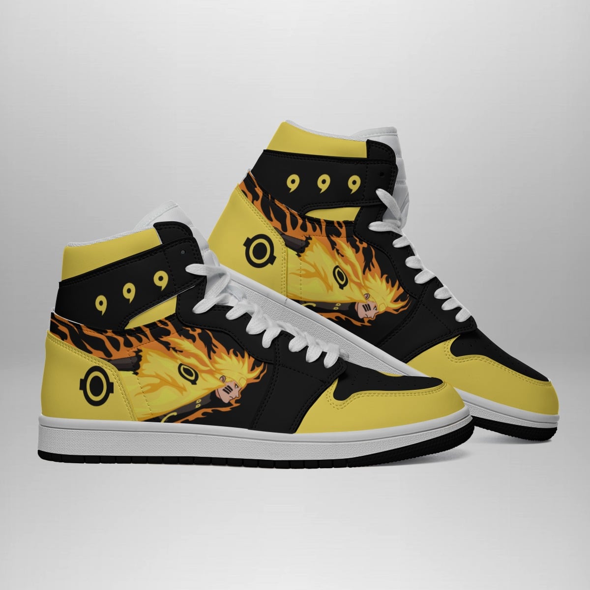 Uzumaki Six Paths Sage Mode Shippuden Shonen Anime Basketball Shoes for Fans