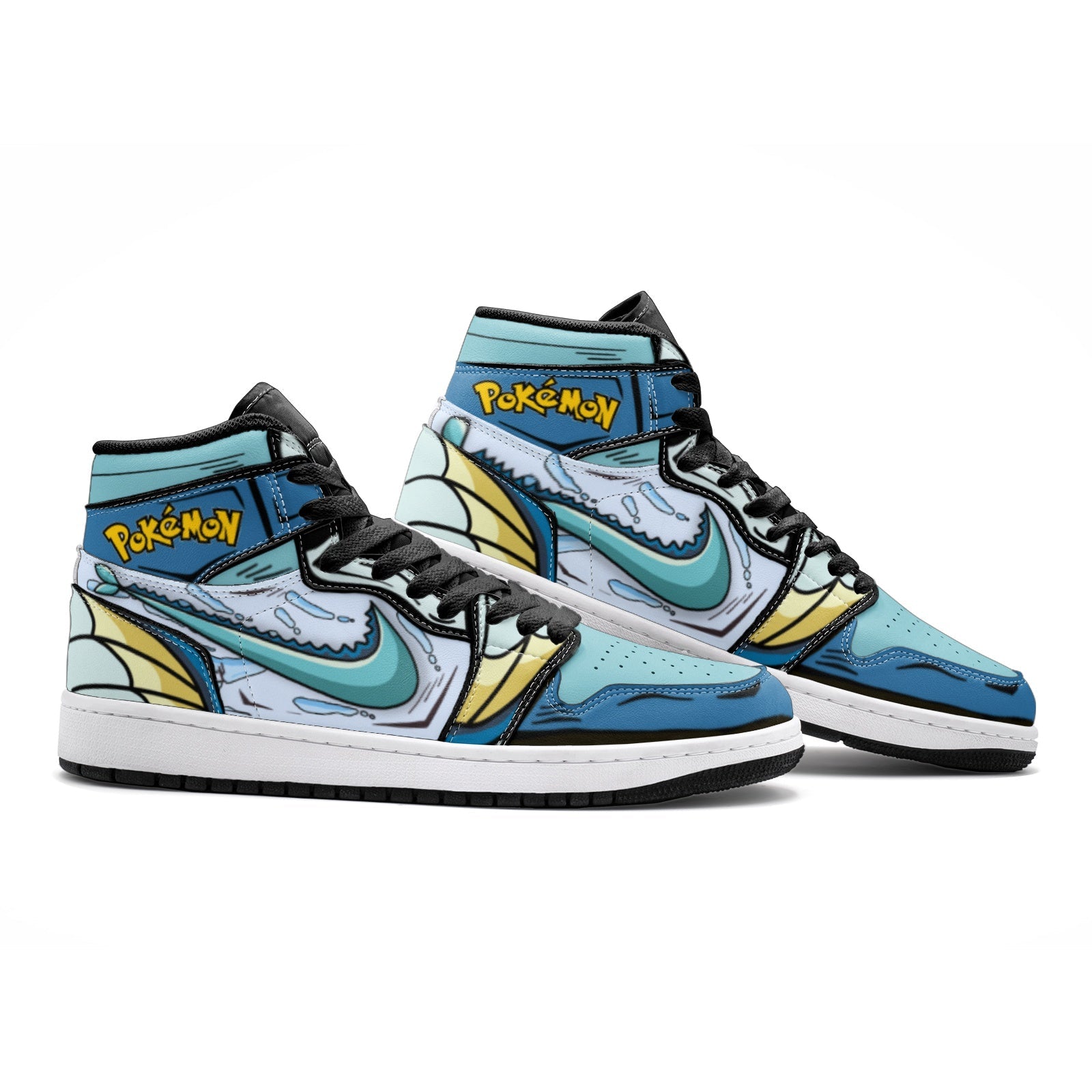 Vaporeon Pokemon 2 Mid 1 Basketball Shoes