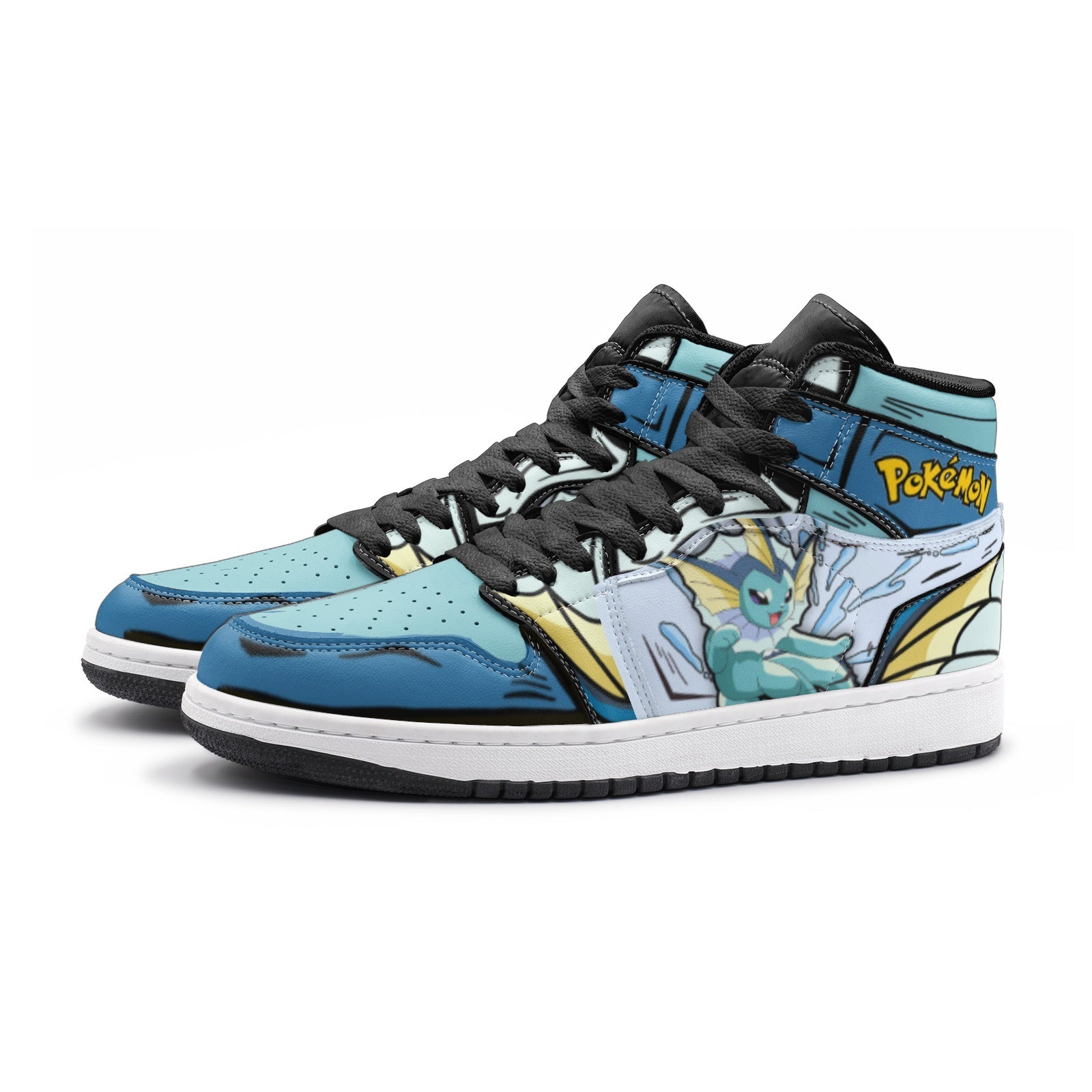 Vaporeon Pokemon 2 Mid 1 Basketball Shoes