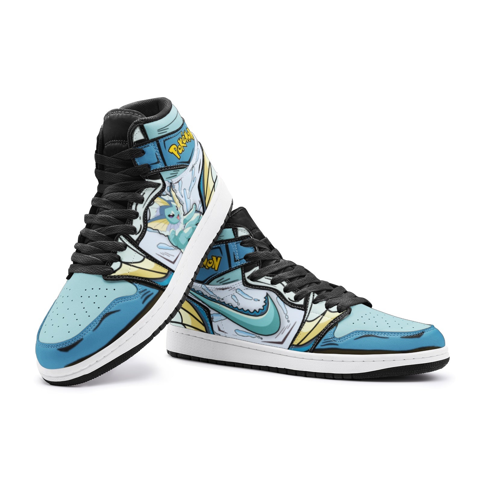 Vaporeon Pokemon 2 Mid 1 Basketball Shoes