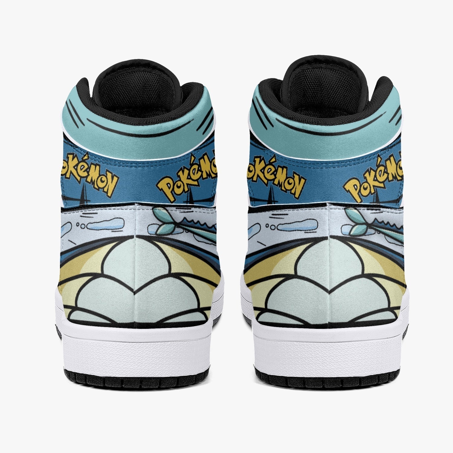Vaporeon Pokemon Mid 1 Basketball Shoes