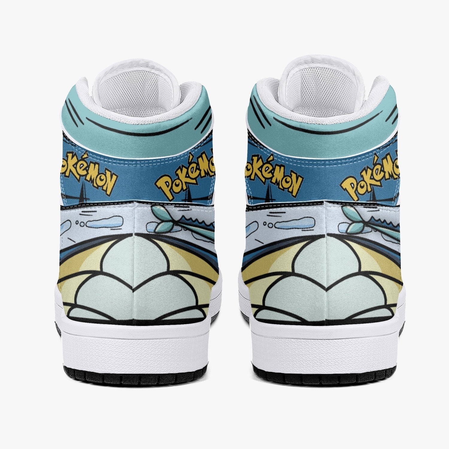 Vaporeon Pokemon Mid 1 Basketball Shoes