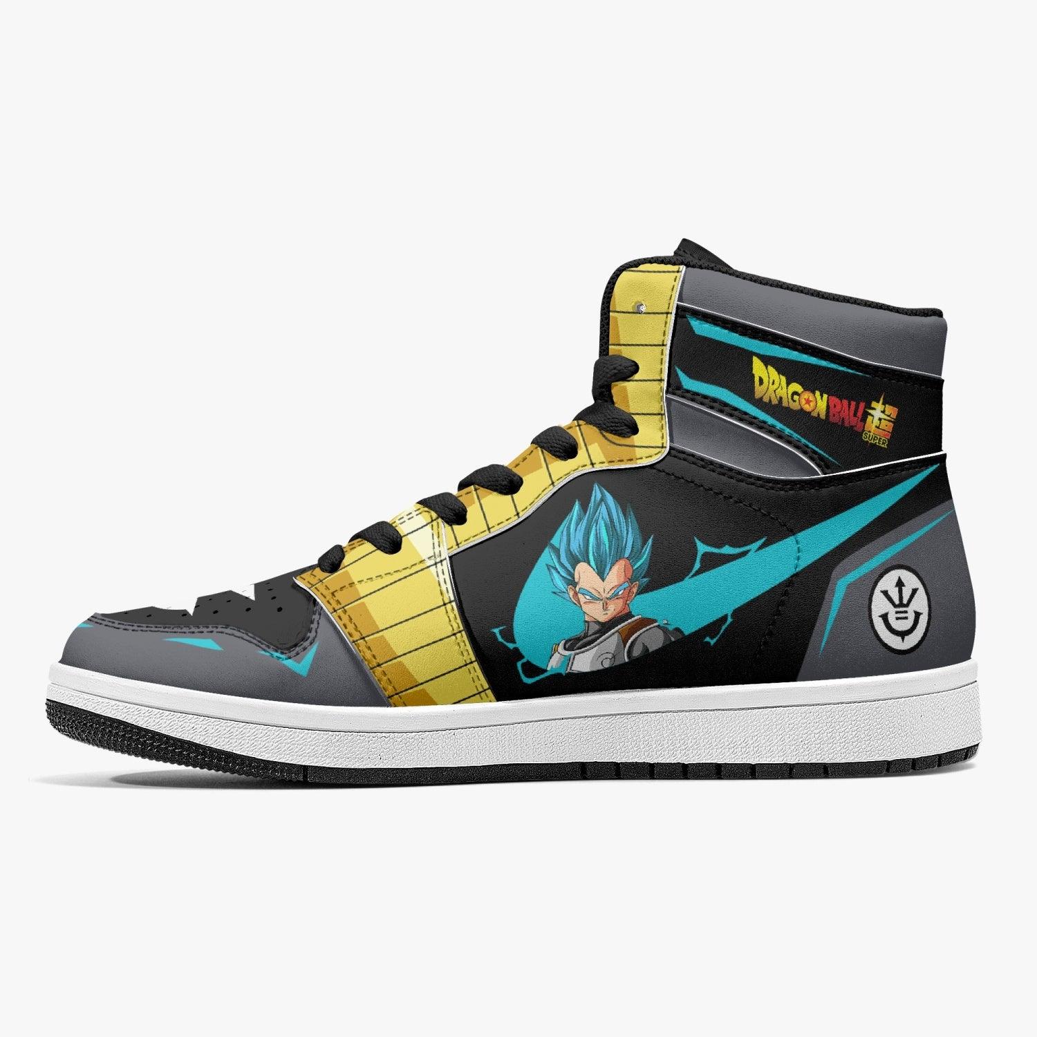 Vegeta Super Saiyan Blue Dragon Ball Z Mid 1 Basketball Shoes