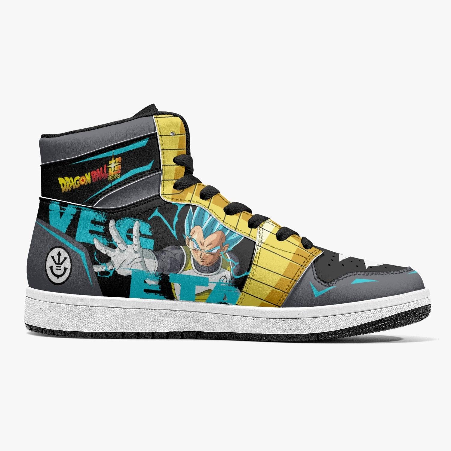 Vegeta Super Saiyan Blue Dragon Ball Z Mid 1 Basketball Shoes