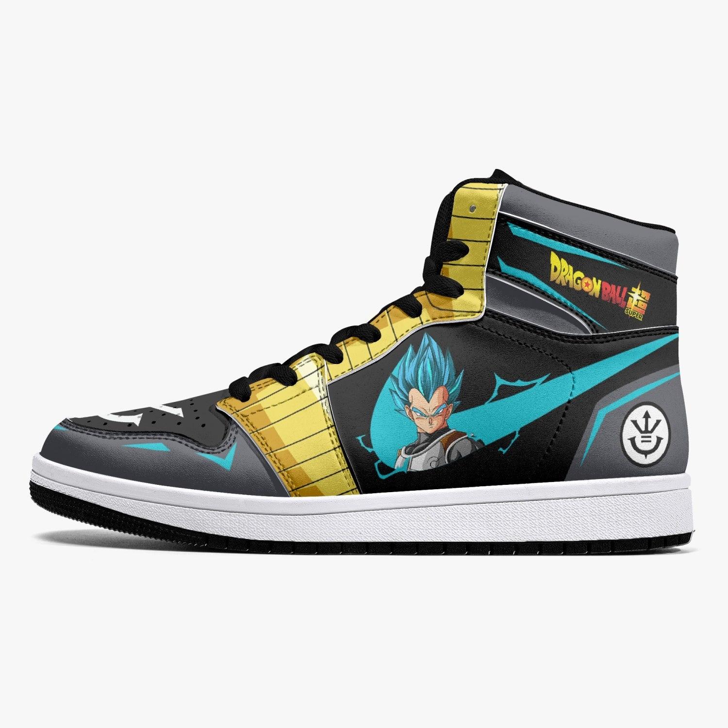 Vegeta Super Saiyan Blue Dragon Ball Z Mid 1 Basketball Shoes