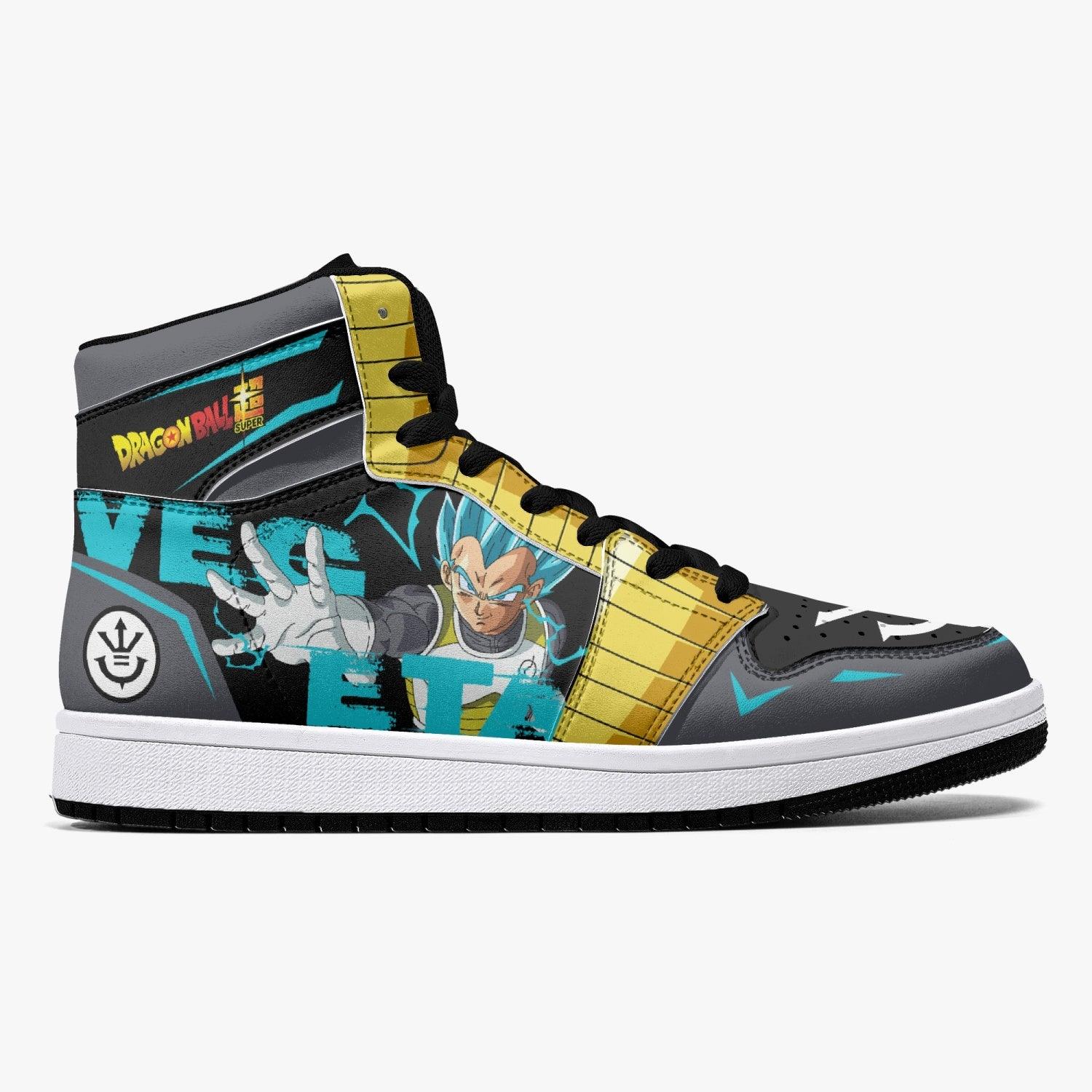 Vegeta Super Saiyan Blue Dragon Ball Z Mid 1 Basketball Shoes