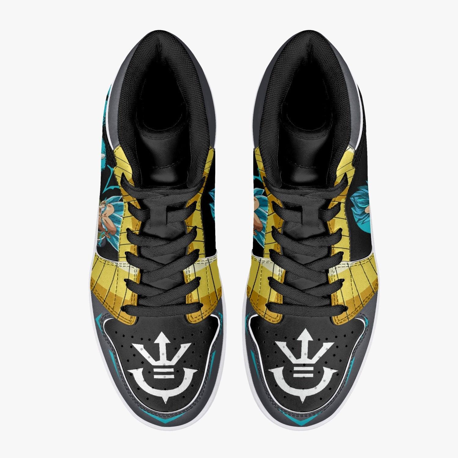Vegeta Super Saiyan Blue Dragon Ball Z Mid 1 Basketball Shoes