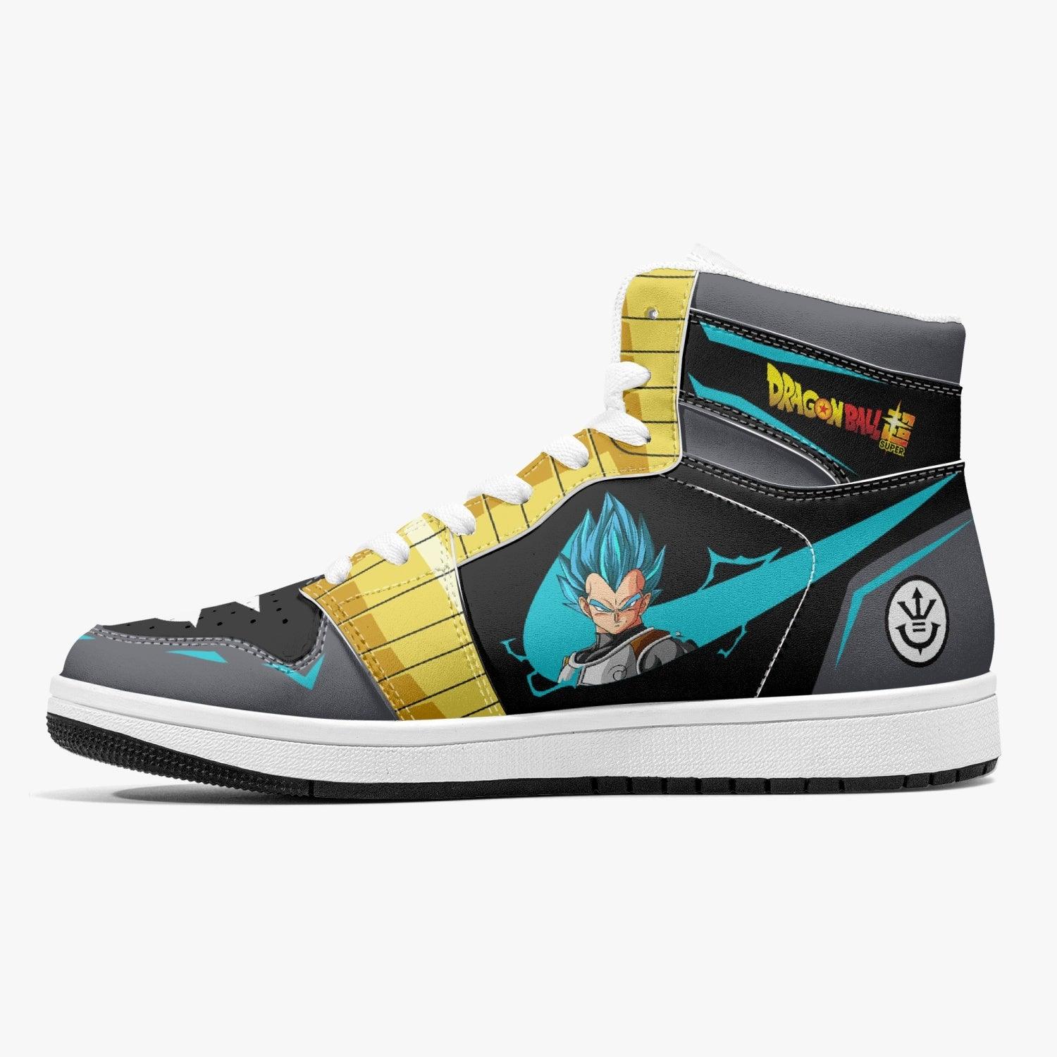 Vegeta Super Saiyan Blue Dragon Ball Z Mid 1 Basketball Shoes