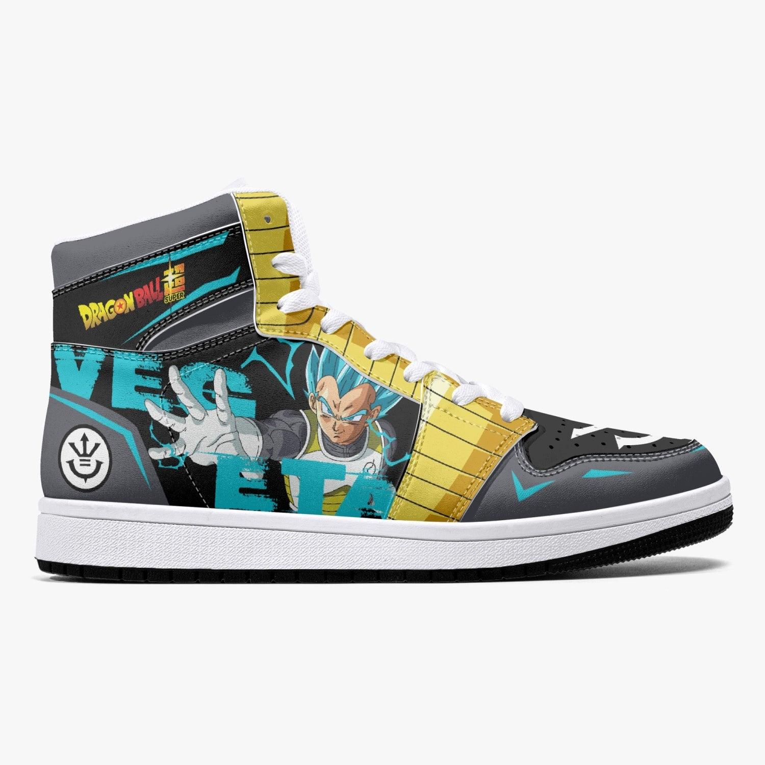 Vegeta Super Saiyan Blue Dragon Ball Z Mid 1 Basketball Shoes