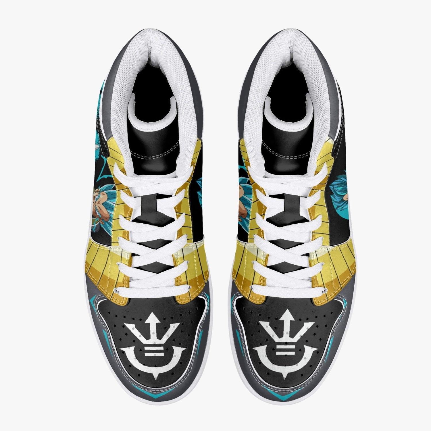 Vegeta Super Saiyan Blue Dragon Ball Z Mid 1 Basketball Shoes
