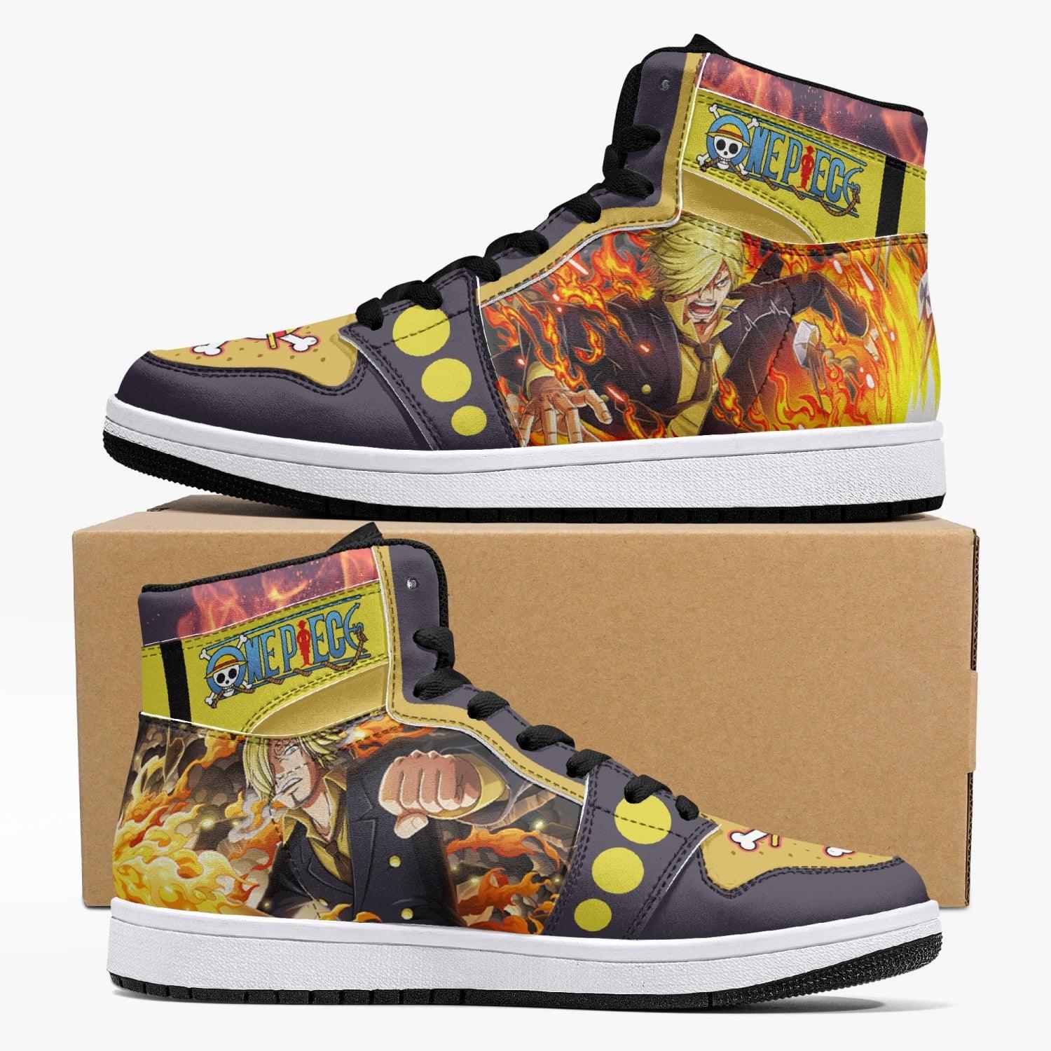 Vinsmoke Sanji Timeskip One Piece Mid 1 Basketball Shoes