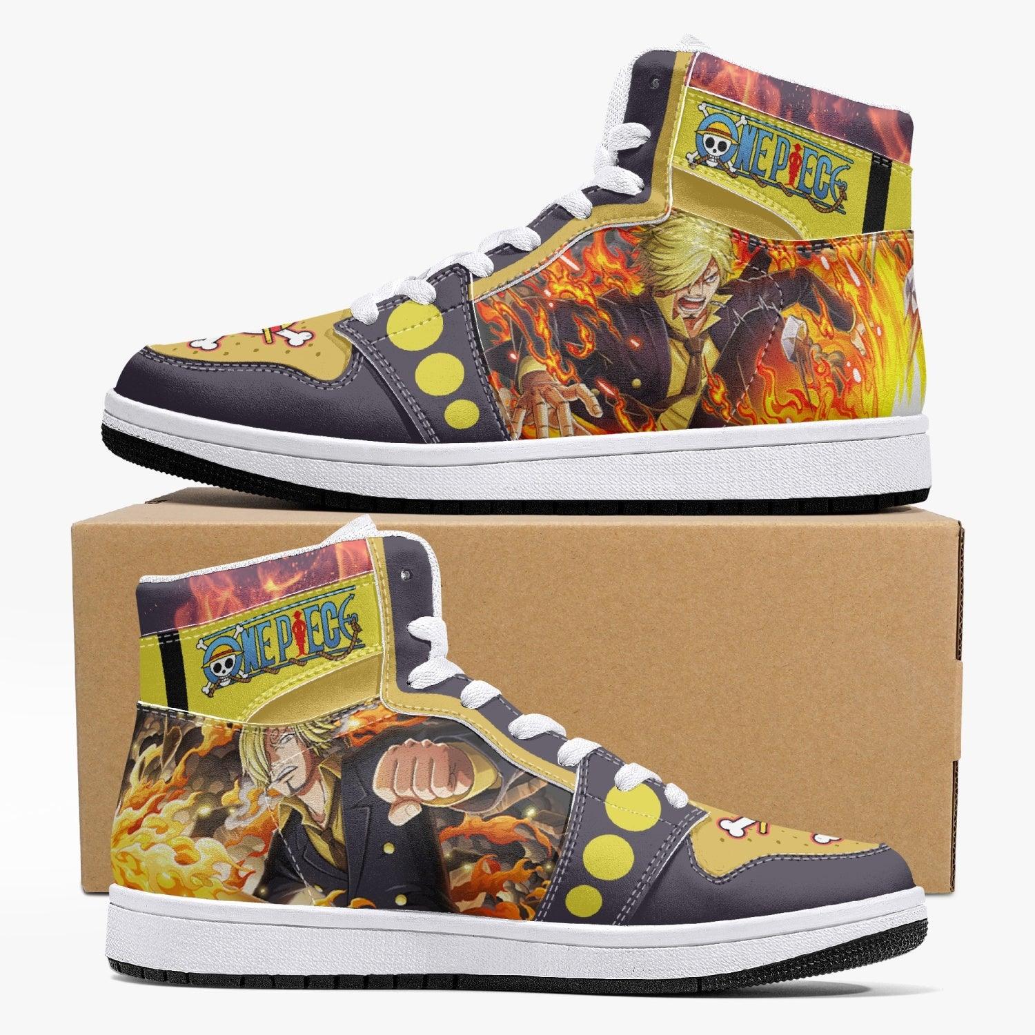 Vinsmoke Sanji Timeskip One Piece Mid 1 Basketball Shoes