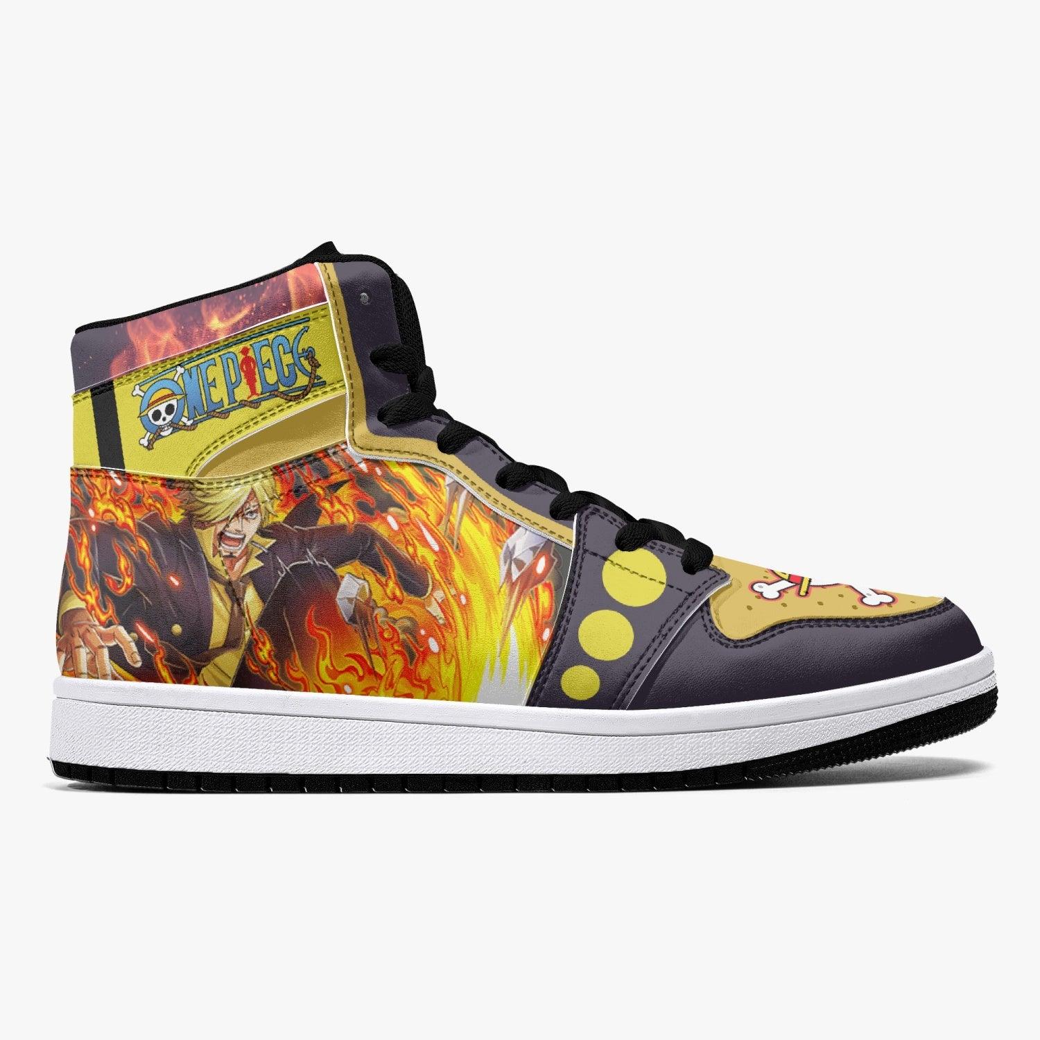 Vinsmoke Sanji Timeskip One Piece Mid 1 Basketball Shoes