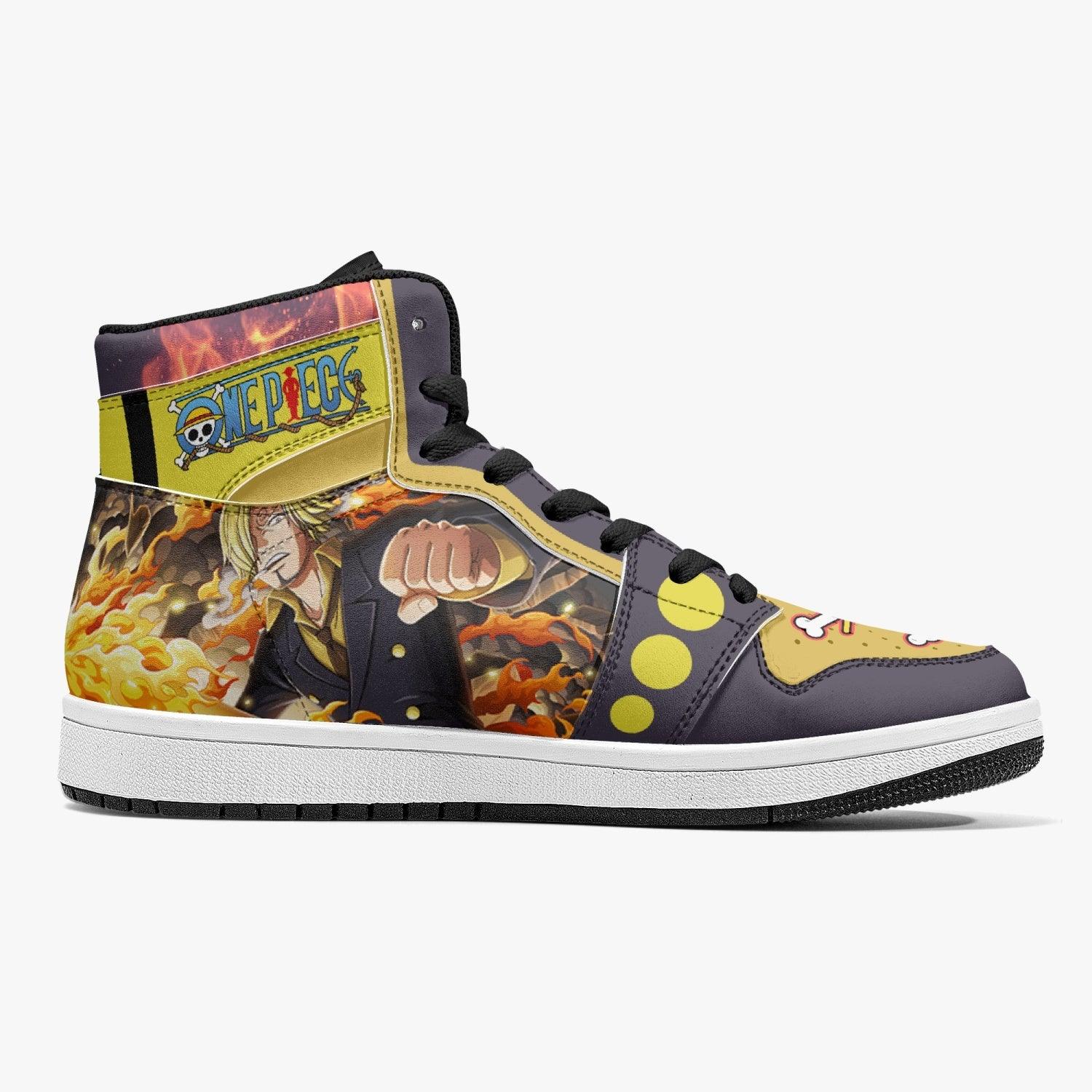 Vinsmoke Sanji Timeskip One Piece Mid 1 Basketball Shoes