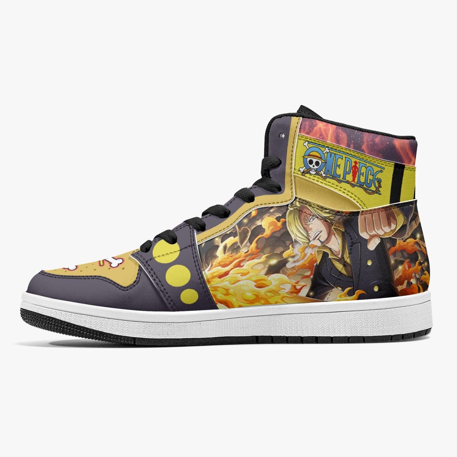 Vinsmoke Sanji Timeskip One Piece Mid 1 Basketball Shoes