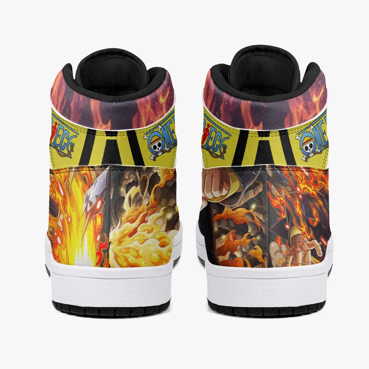Vinsmoke Sanji Timeskip One Piece Mid 1 Basketball Shoes