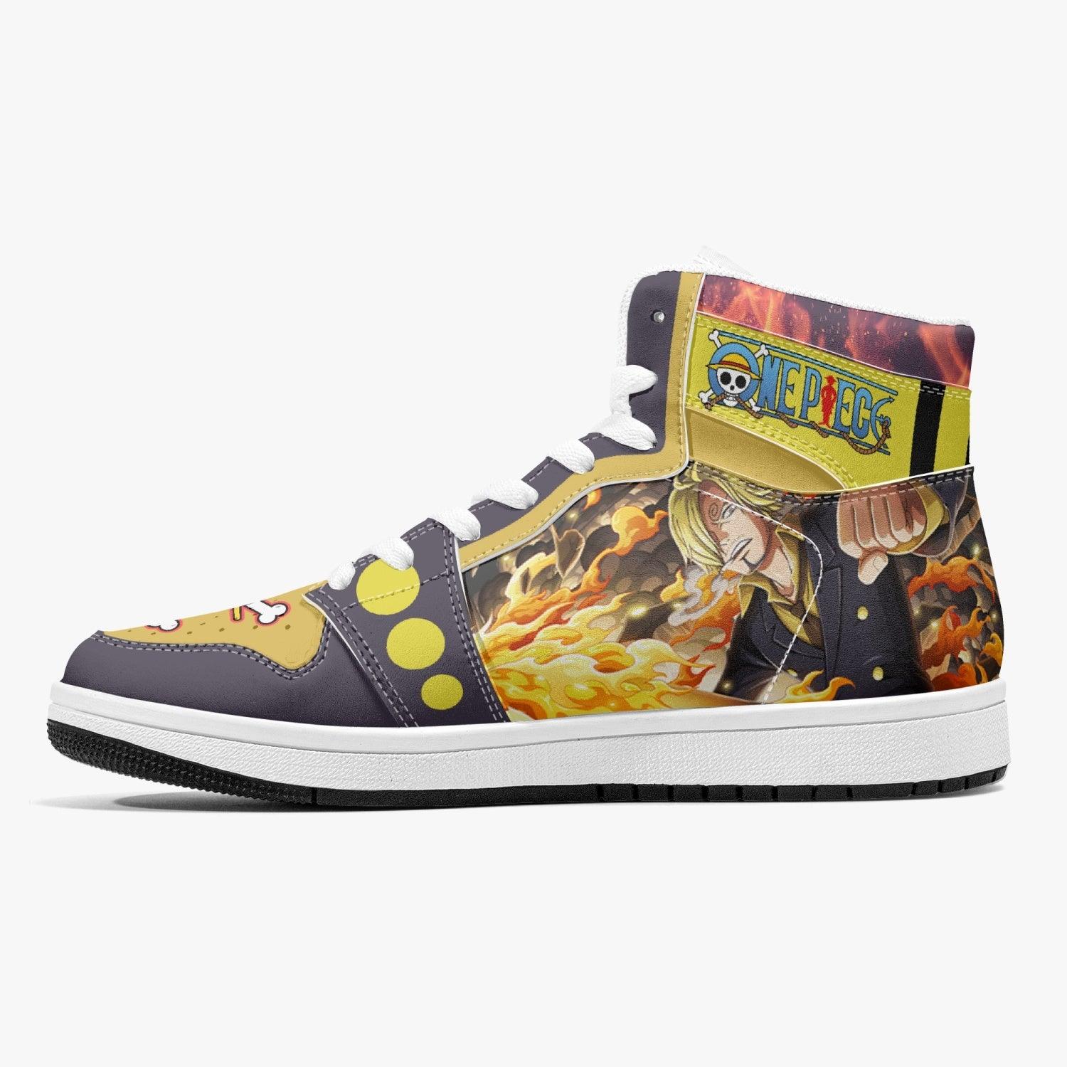 Vinsmoke Sanji Timeskip One Piece Mid 1 Basketball Shoes