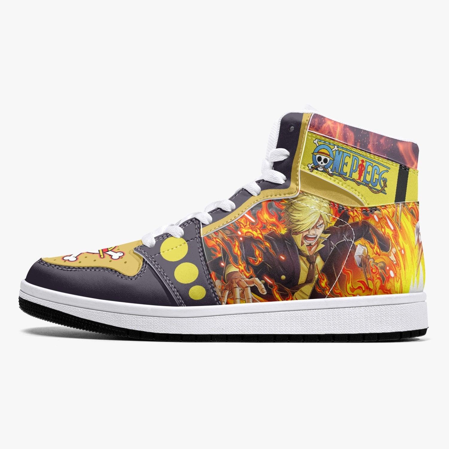 Vinsmoke Sanji Timeskip One Piece Mid 1 Basketball Shoes