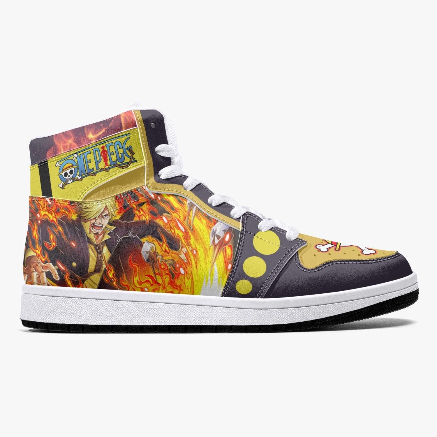 Vinsmoke Sanji Timeskip One Piece Mid 1 Basketball Shoes