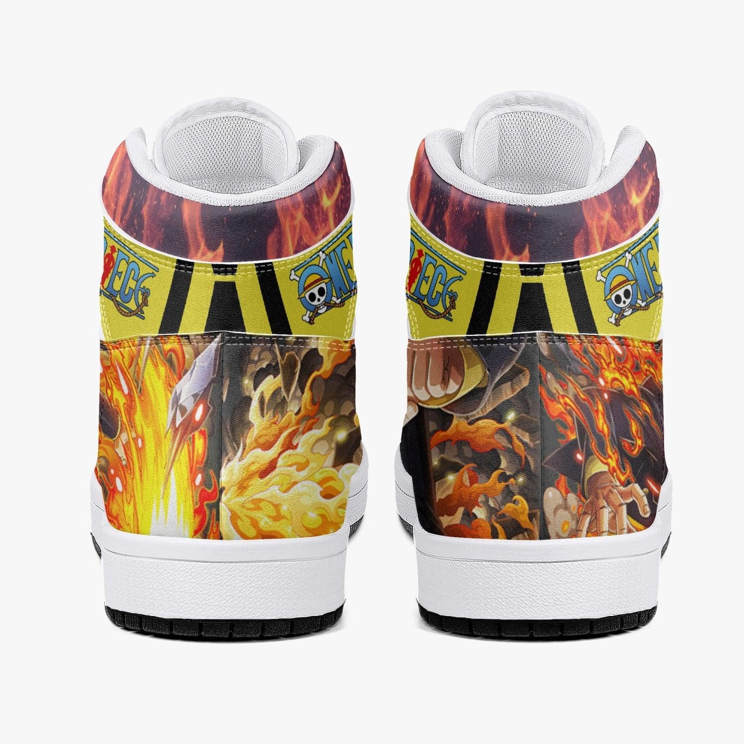 Vinsmoke Sanji Timeskip One Piece Mid 1 Basketball Shoes
